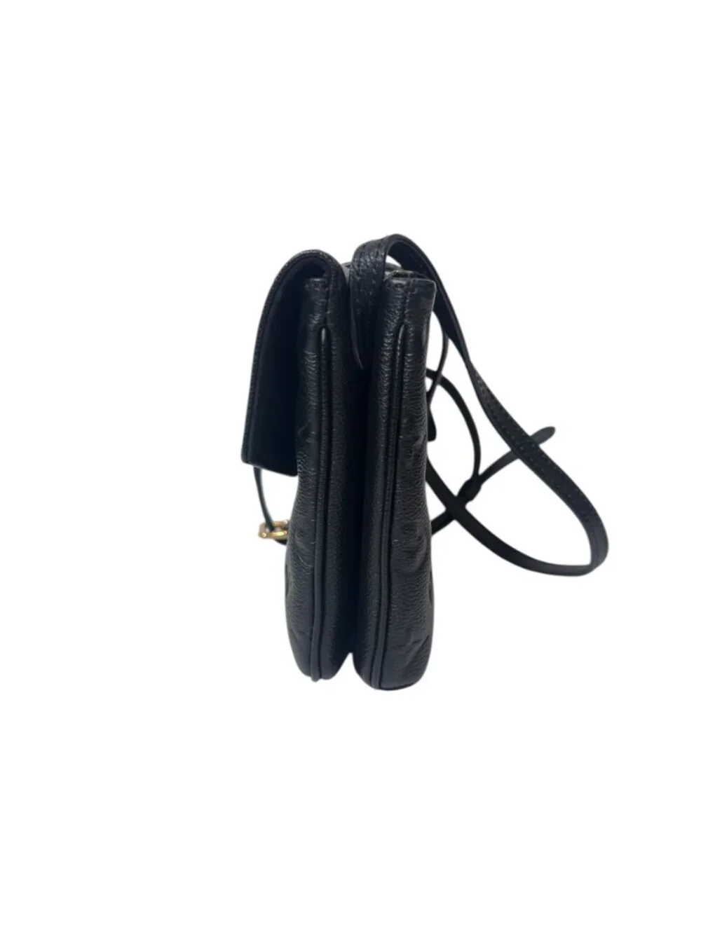 $1440 Louis Vuitton Black Embossed Empreinte Twice Leather Crossbody Bag - Picture 6 of 12
